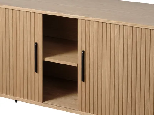Sideboard - B ca. 180 cm, Eiche Furnier, Natur