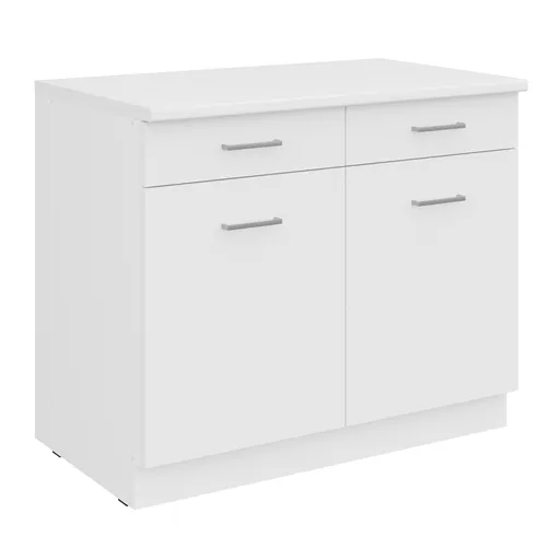 Unterschrank- B ca. 100 cm, Weiß, Matt