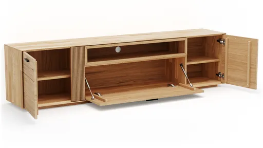 Lowboard Estana - Eiche massiv, legno