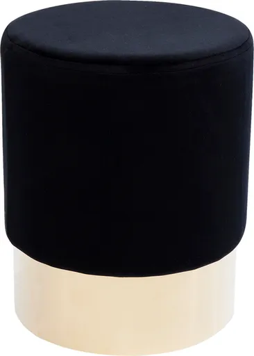 Hocker- Stoff, Schwarz