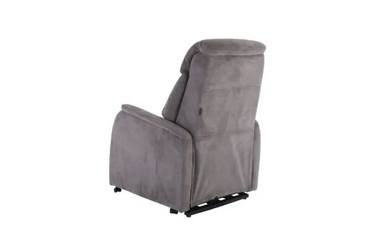 TV-Sessel MARIN - Aufstehhilfe, Relaxfunktion, Kopfteilverstellung, Stoff, Grau