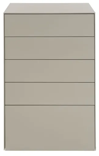 Kommode Farini - BHT ca. 63x99x46 cm, Lack matt, Taupe
