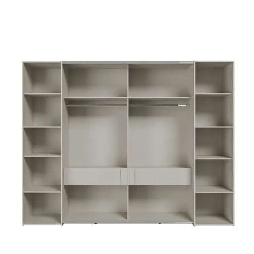  Schwebe-/Drehtürenschrank FAHDA- B ca. 270 cm, Sand