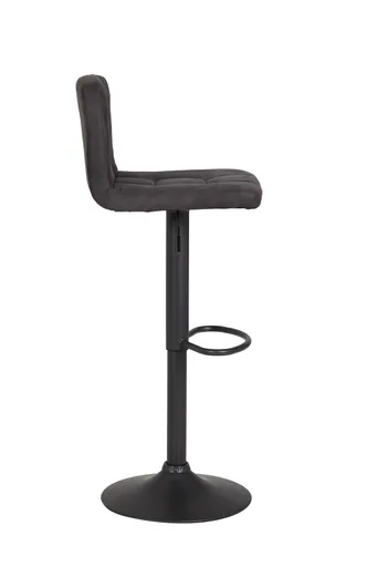 Barhocker - höhenverstellbar, Stoff, Anthrazit