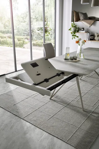 Esstisch Sedana - ausziehbar, LB ca. 200x100 cm, HPL, Grau