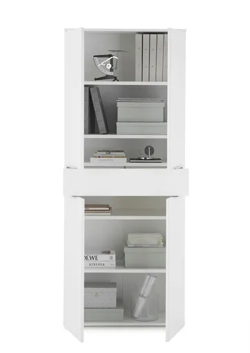 Büroschrank - B ca. 80 cm, Weiß