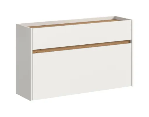 Schuhkipper - B ca. 110 cm, Weiß, Artisan Eiche Nachbildung