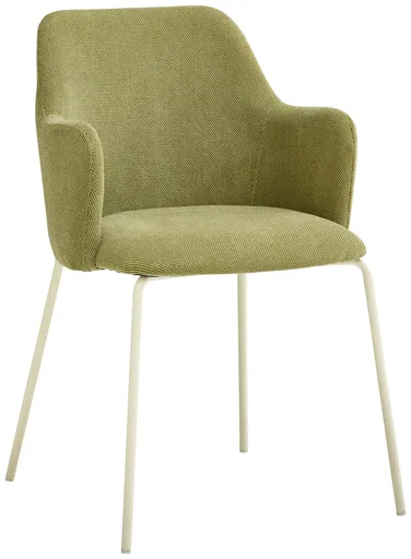 Armlehnstuhl - Stoff, Grün