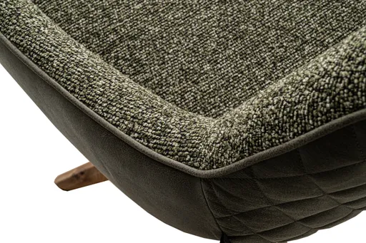 Armlehnstuhl MARIETTA - drehbar, Stoff, Grün