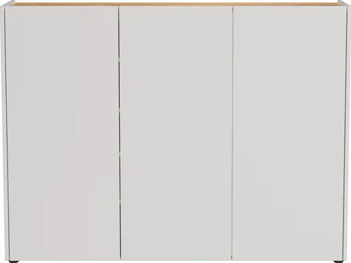 Schuhschrank GASIRA - B ca. 138 cm, Kaschmir, Navarra Eiche Nachbildung