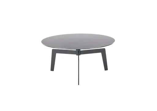Couchtisch - LBH ca. 80x80x38 cm, Keramik, Dunkelgrau