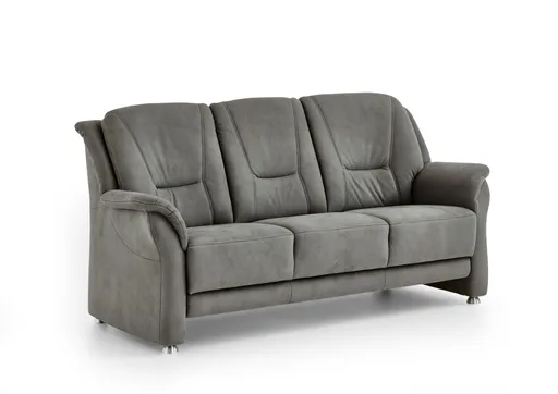 Sofa - 3-Sitzer, Stoff, Grau