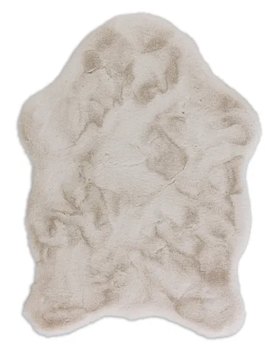 Kunstfell - BL ca. 60x90 cm - Creme