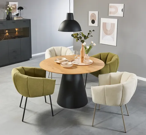 Armlehnstuhl - Stoff, Beige