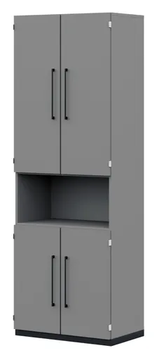 Aktenelement - B. ca. 80 cm, Melamin, Mittelgrau