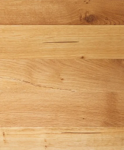 Esstisch - LB ca. 200x100 cm, Wildeiche massiv geölt, Baumkante, Schwarz