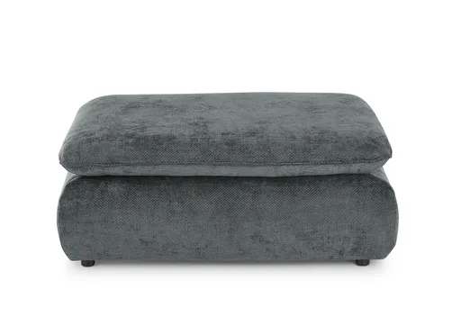 Hocker - Stoff, Graublau