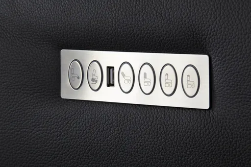 Relaxsessel Trona - Größe L, inkl. Relaxfunktion/ Kopfteil verstellbar (motorisch), Leder, Anthrazit