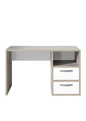 Schreibtisch- LB ca. 125x70 cm, Holz Dekor, Weiß