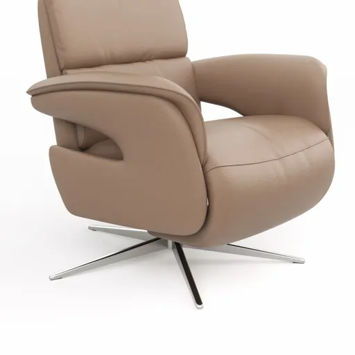 Relaxsessel Amila - Größe M, inkl. Relaxfunktion und Kopfteilverstellung, Leder, Rauchbraun