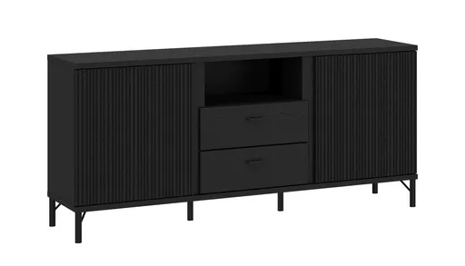 TV-Board - B ca. 150 cm, Schwarz