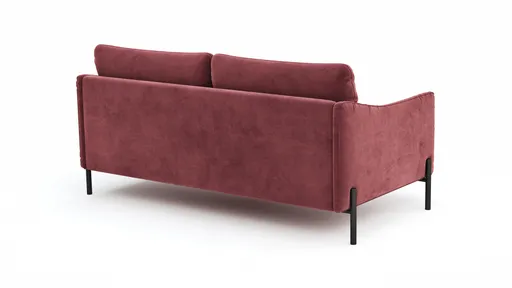 Sofa Madelen - 2,5-Sitzer, Velour, Rosé