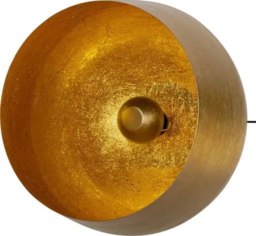 Bodenleuchte- DH ca. 50x50 cm, Stahl, Messing beschichtet, Gold