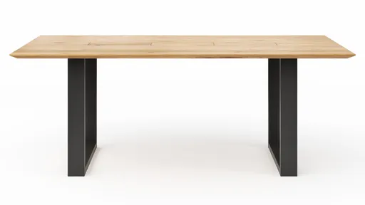 Esstisch Clifton - mit Einsätzen, LB ca. 200x100 cm, Wildeiche massiv, natur geölt