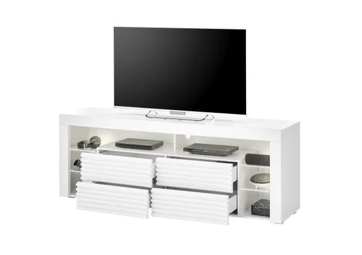 TV-Lowboard - mit Beleuchtung, B ca. 179 cm, Weiß