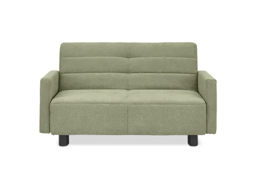 Faltsofa Easy - 2-Sitzer, ca. 140 cm inkl. Schlaffunktion/Armlehne verstellbar, Stoff, Grün