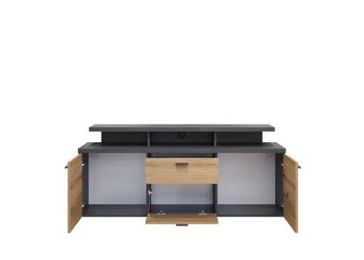TV-Lowboard - B ca. 151 cm, Matera, Eiche Coast Evoke Nachbildung