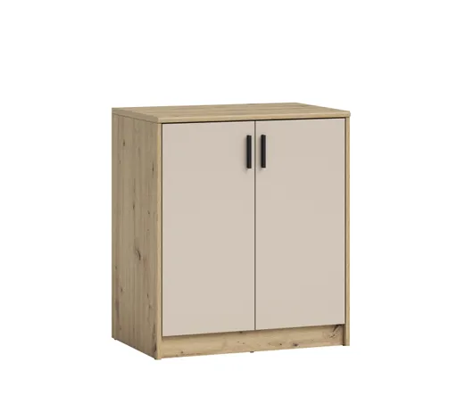 Kommode - B ca. 74 cm, Artisan Eiche Nachbildung, Kaschmir