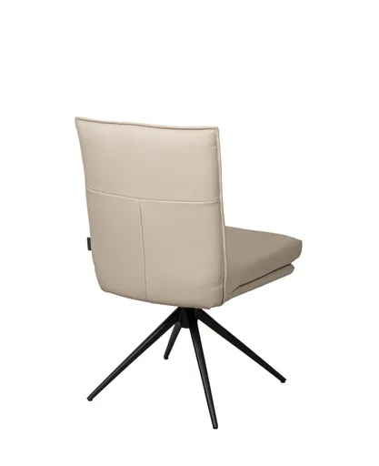 Stuhl MARCELLA - drehbar, Leder, Latte