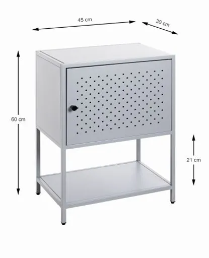 Konsolentisch - B/H/T ca. 45x60x30 cm, Grau