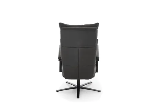 Sessel - Größe L, Relaxfunktion, Leder Anthrazit