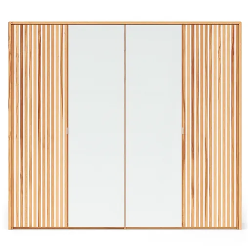 Drehtürenschrank Tigris - inkl. Passepartout, B. ca. 245cm, Kernbuche massiv, geölt