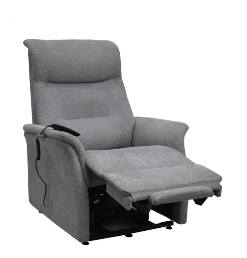 TV-Sessel MARCIO - Aufstehhilfe, Relaxfunktion, Stoff, Hellgrau