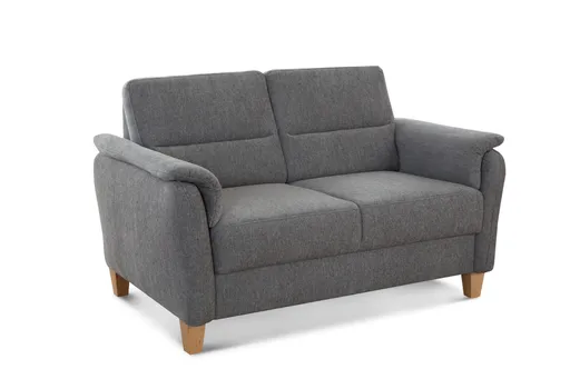 Sofa - 2-Sitzer, Stoff, Grau