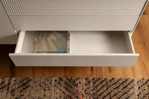 Sideboard Colore - B ca. 200 cm, Lack, Weiß