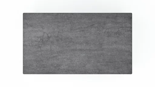 Esstisch Menosa - ausziehbar, LB ca. 160x90 cm, Keramik, Anthrazit