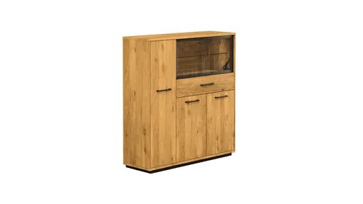 Highboard Savannah - Wildeiche massiv, natur geölt