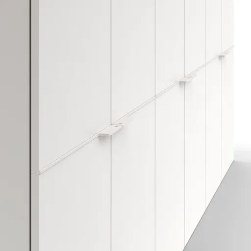 Drehtürenschrank Matera - BTH ca. 301x60x235 cm, Lack Matt, Weiß
