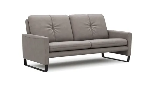Sofa Tenero - 2,5-Sitzer, Stoff, Grau