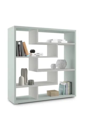 Raumteiler - B ca. 130 cm, Pinegrün, Kreidegrau