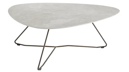 Couchtisch Oliva - LBH ca. 100x70x37 cm, HPL, Creme Natur