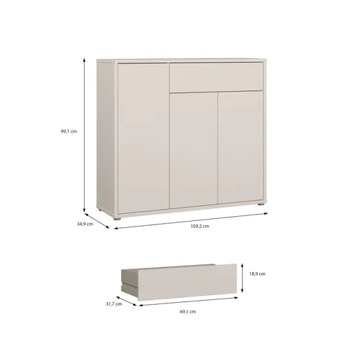 Schuhschrank FAID- Sand