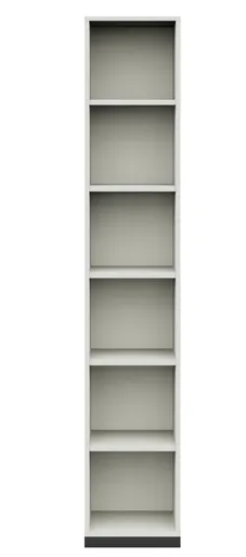 Regal - B. ca. 40 cm, Melamin, Mittelgrau