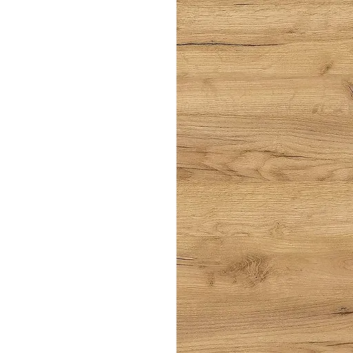 Schuhschrank GASIRA - B ca. 138 cm, Weiß, Navarra Eiche Nachbildung