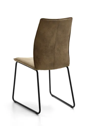 Stuhl - Stoff, Rauchbraun