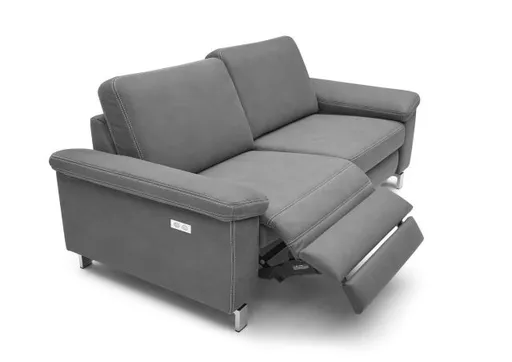Sofa CALM PLUS - 3-Sitzer, 2x Relaxfunktion, Stoff, Dunkelbraun